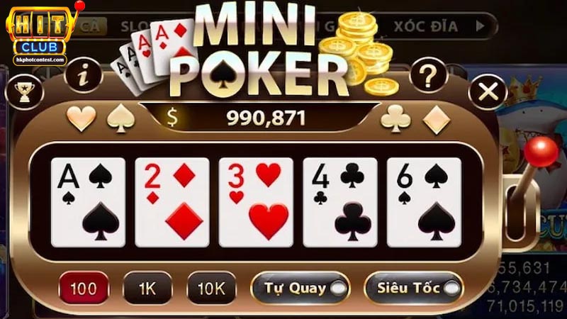 Cách tham gia Mini Poker tại Hitclub